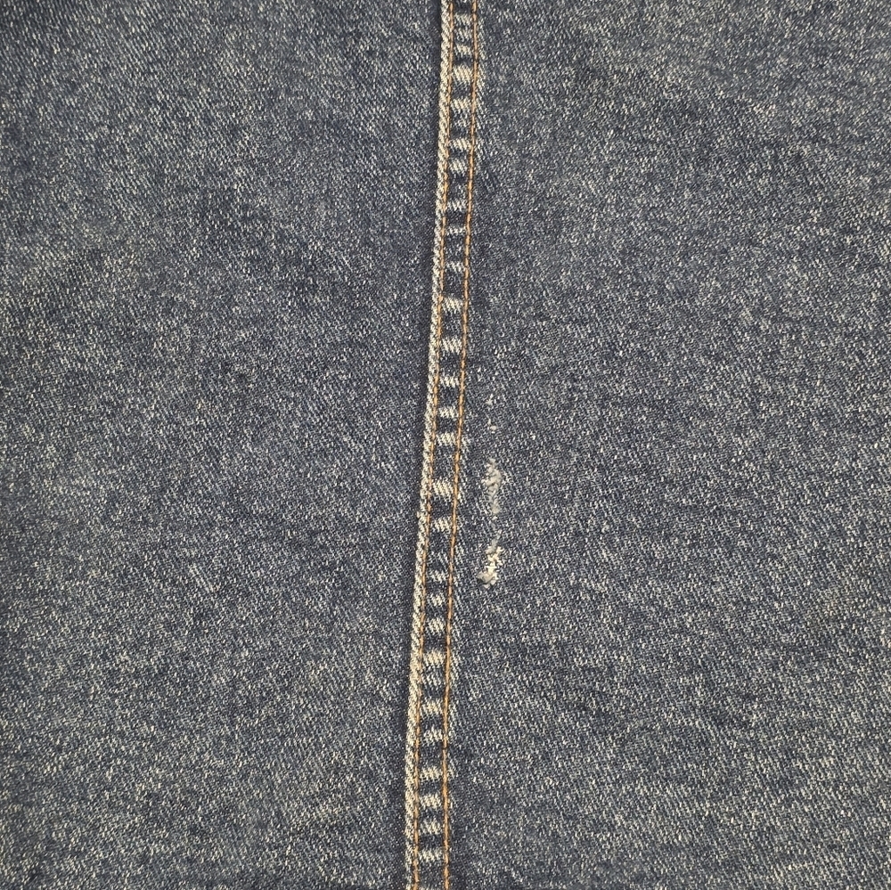 Vintage Timberland Weather gear 90s Denim Jean Jacket Mens L Rugged Workwear E16 - Picture 10 of 16